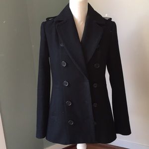 Armani Exchange Women’s Black Peacoat